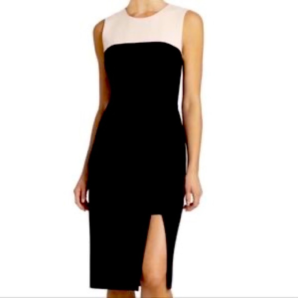 BCBG Maxazria black two toned dress